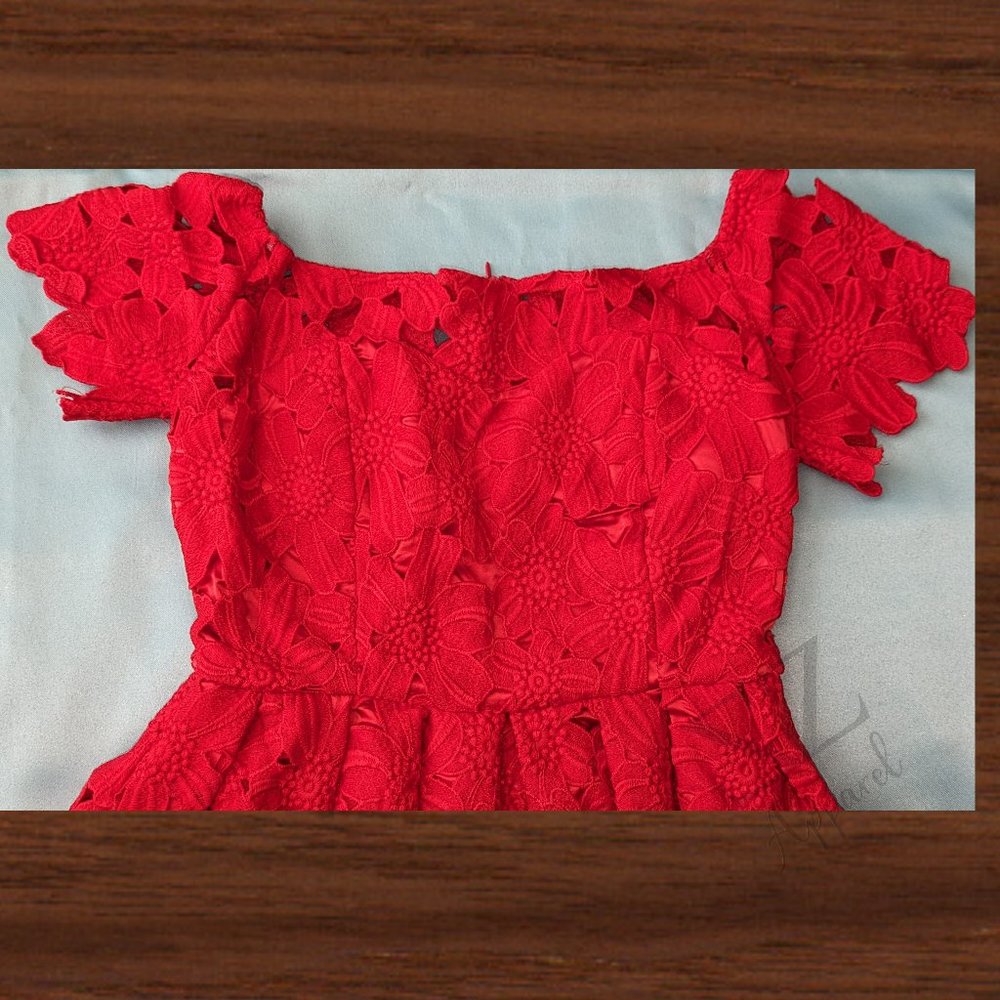 Red Floral Dress
